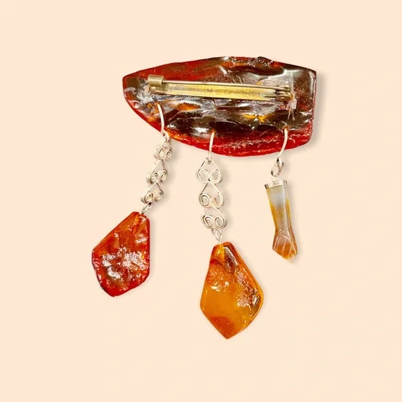 SPECTACULAR PIECE OF VINTAGE AMBER - Picture 14 of 16